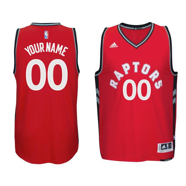 Men Toronto Raptors Adidas Red Custom Swingman NBA Jersey->customized nba jersey->Custom Jersey